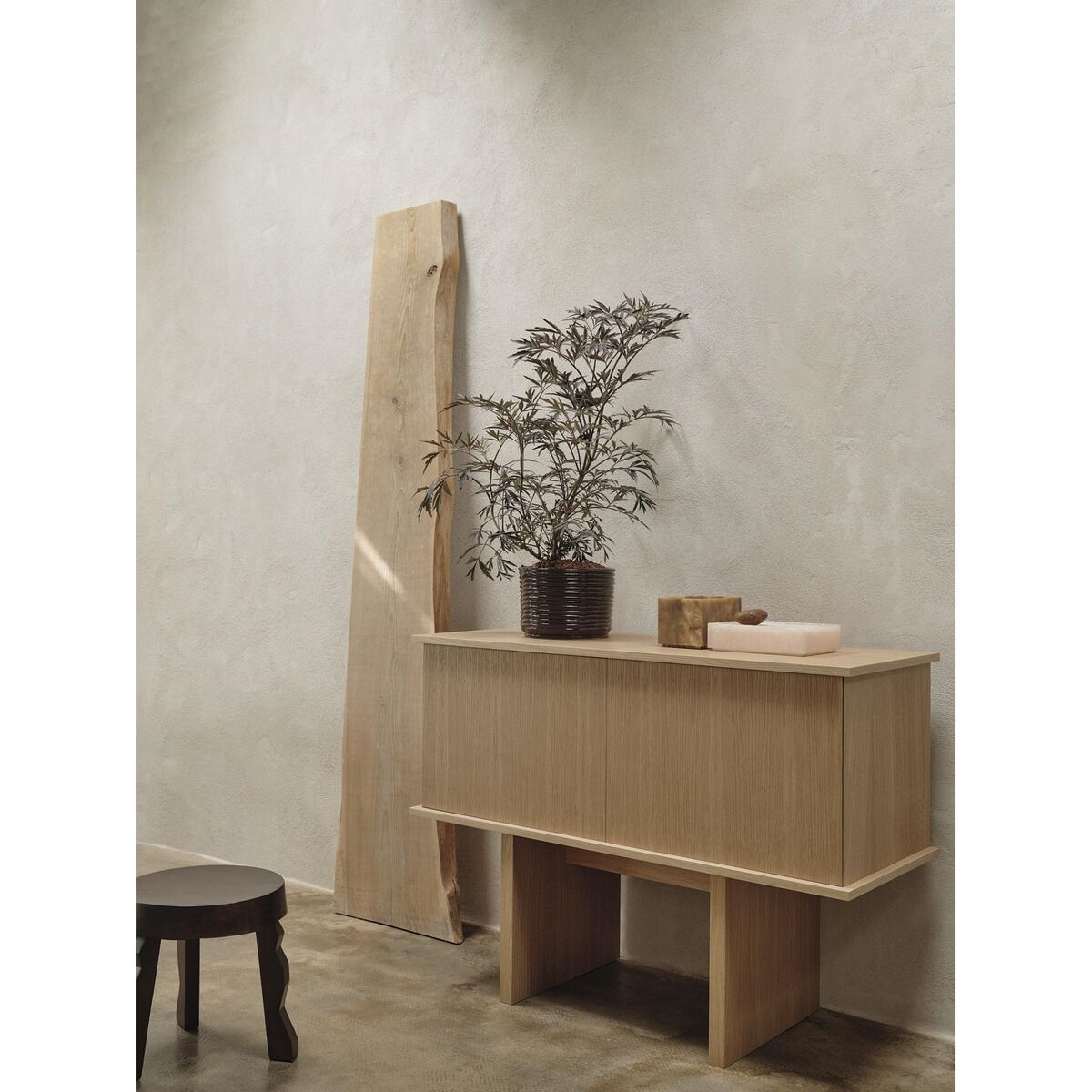 Buffet sur Pilotis Simple Chêne Naturel