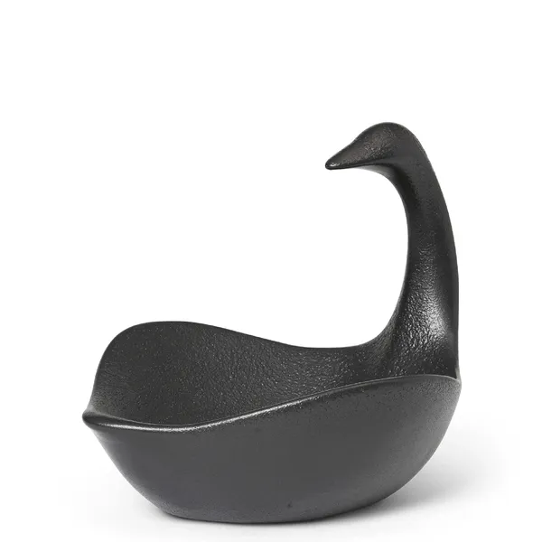 Swan Centerpiece Black
