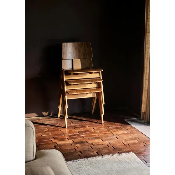 Daystak RD1 Dining Chair Beech/ Walnut