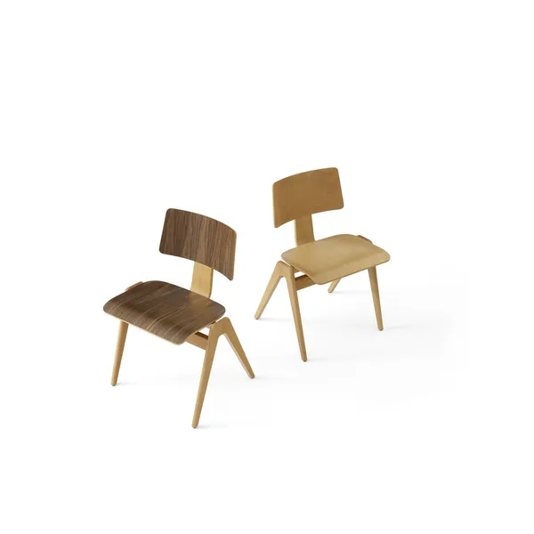Daystak RD1 Dining Chair Beech/ Walnut