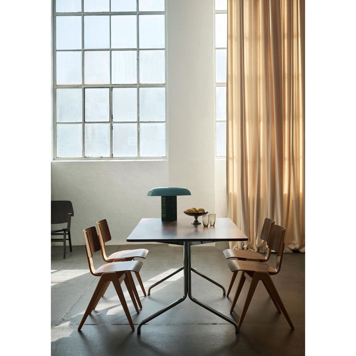 Daystak RD1 Sedia da Pranzo Faggio/ Noce
