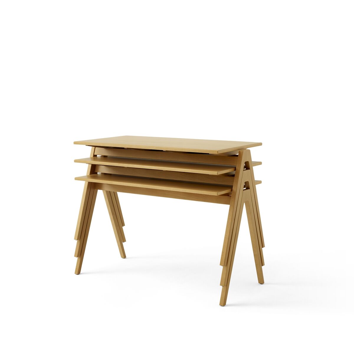 Daystak RD2 Dining Table L122 Honey Colored Beech
