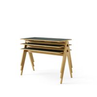 Daystak RD2 Dining Table L122 Honey Colored beech/Verde Comodoro 0750