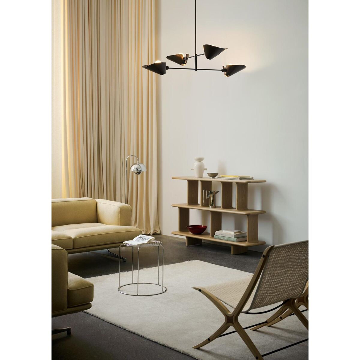 Flowerpot VP12 Lampa Stojąca Kobaltowo-niebieska