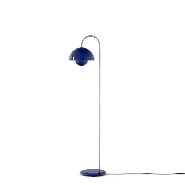 Flowerpot VP12 Floor Lamp Cobalt Blue