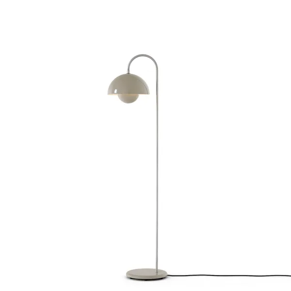 Flowerpot VP12 Floor Lamp Gray Beige