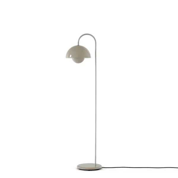 Flowerpot VP12 Floor Lamp Gray Beige
