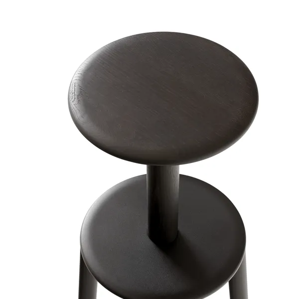 Massif AV40 Bar Stool Dark Stained Oak/Warm Black