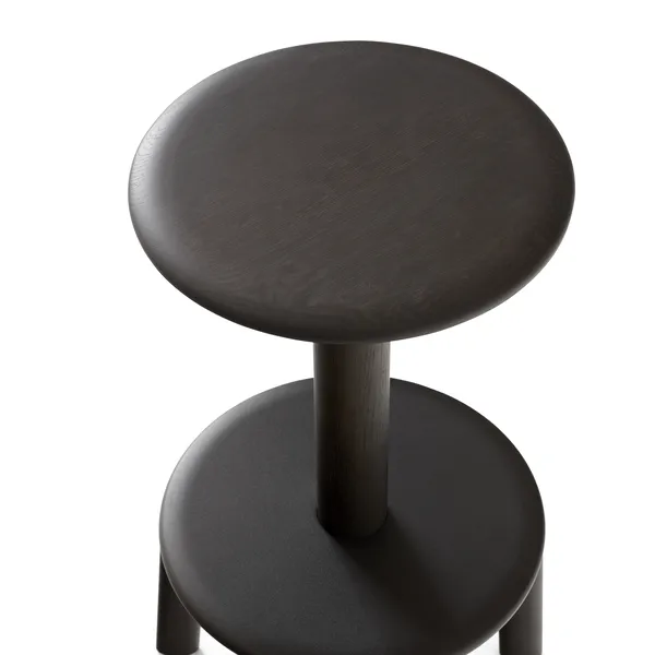 Massif AV39 Bar Stool Dark Stained Oak/Warm Black
