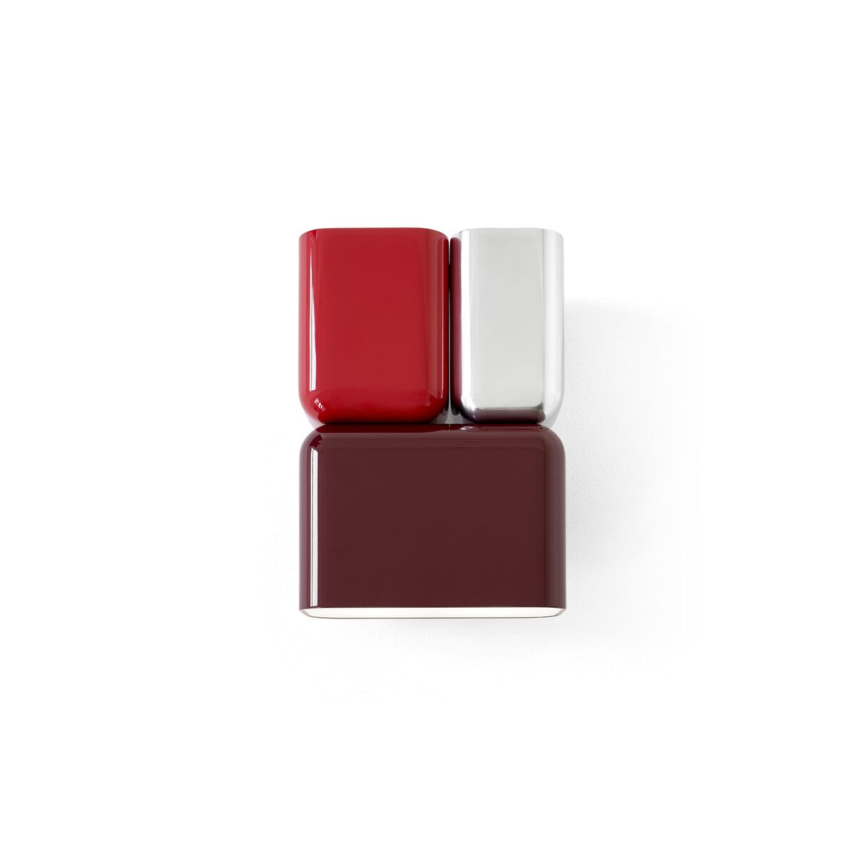 Tabata LN10 Lámpara de Pared Borgoña Oscuro /Rojo Bermellón
