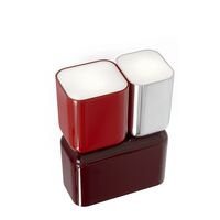 Tabata LN10 Lámpara de Pared Borgoña Oscuro /Rojo Bermellón