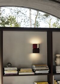 Tabata LN10 Vegglampe Stål Blå/Elfenben
