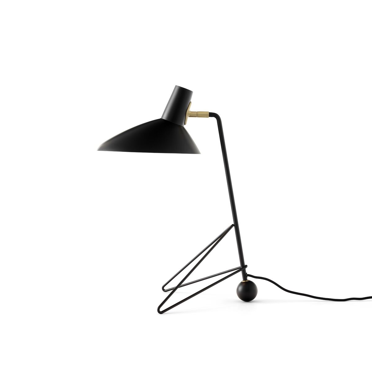 Tripod Schwarz Tischlampe Matt