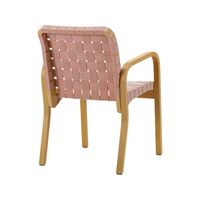 A45 Dining Chair Honey Stained/ Red