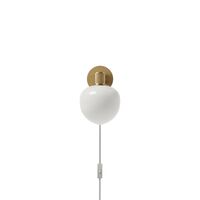 MEMOIR 120 Wandlampe Messing/Opal