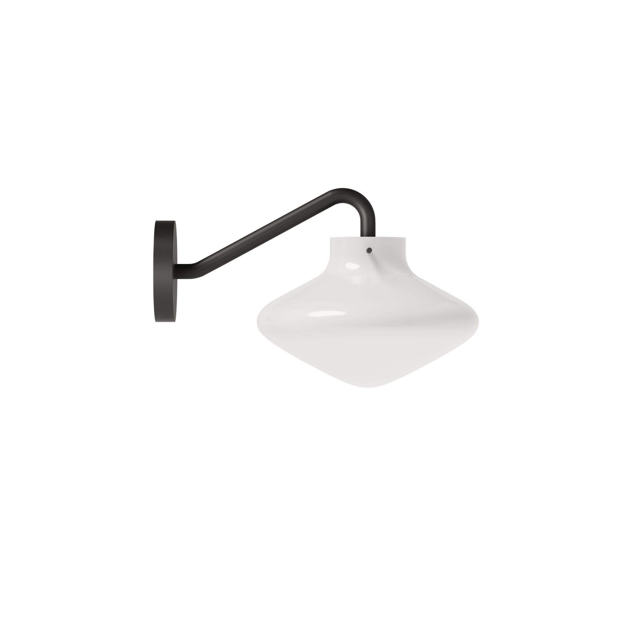 REPOSE 175 V&auml;gglampa Svart/Opal