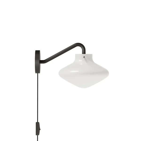 REPOSE 175 Væglampe Sort/Opal