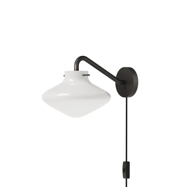 REPOSE 175 Væglampe Sort/Opal