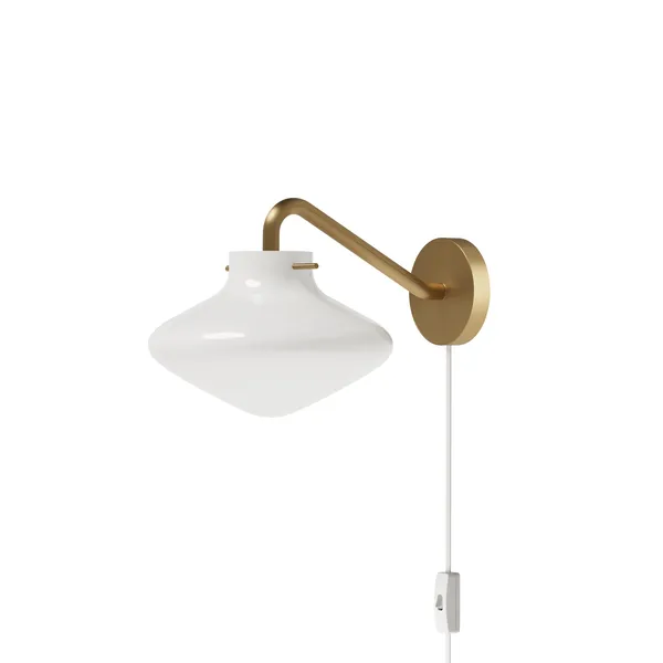 REPOSE 175 Væglampe Messing/Opal