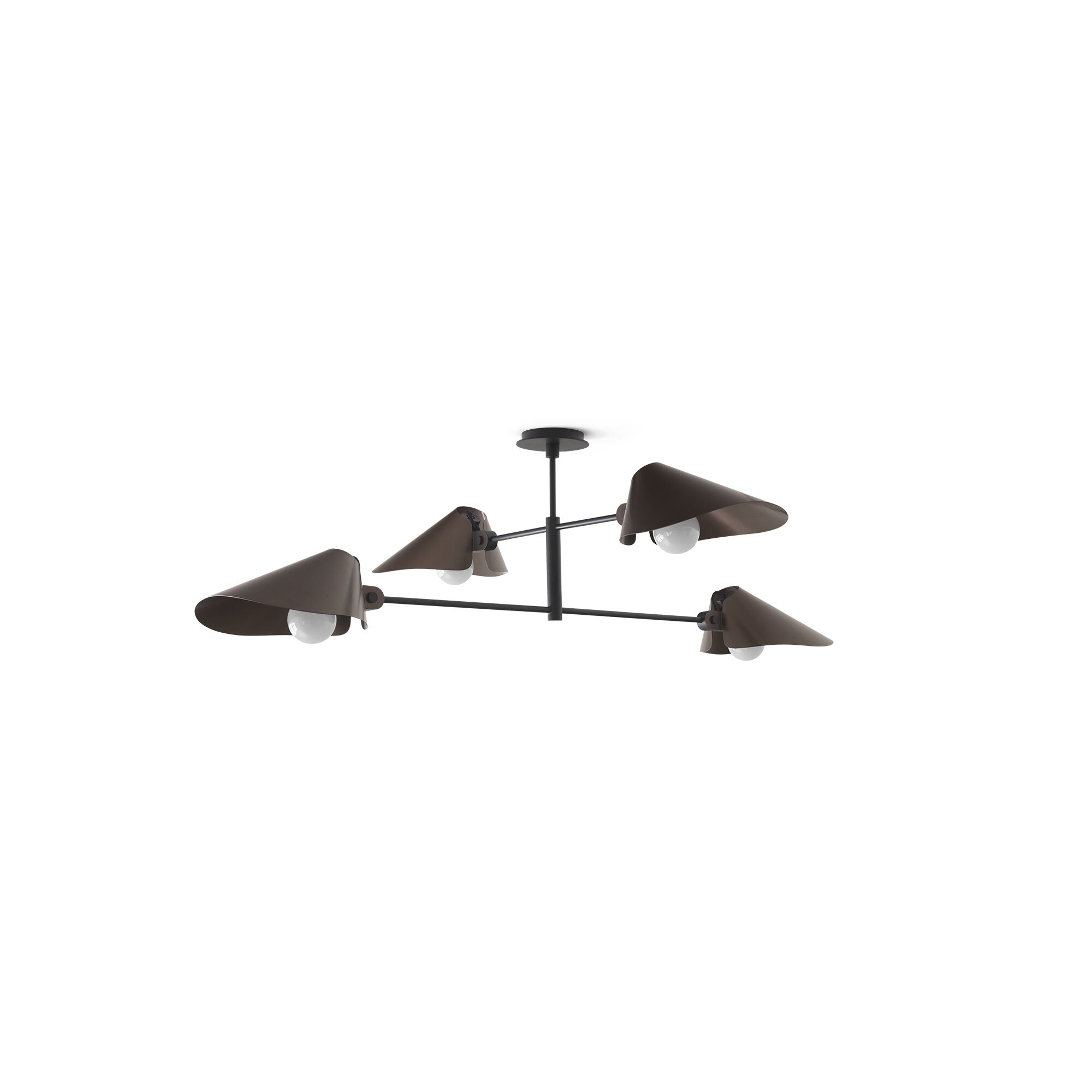 Motorhuv SC91 Taklampa &Oslash;100 Brons/ Svart