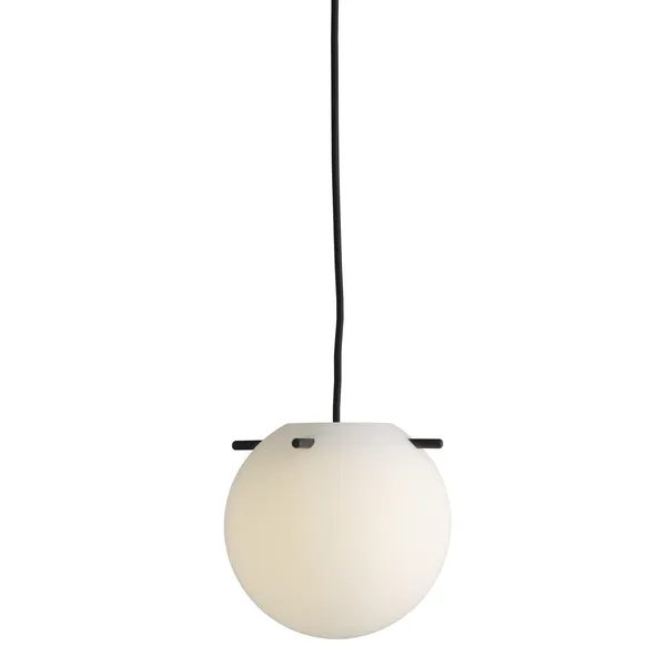 Koi Pendant Ø19 Opal White/ Black Sticks