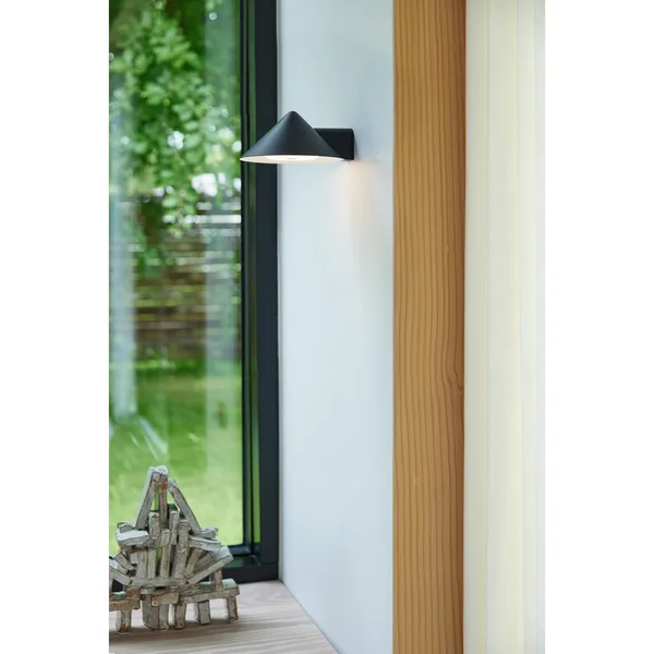 Grasp Vegglampe Matt Sort