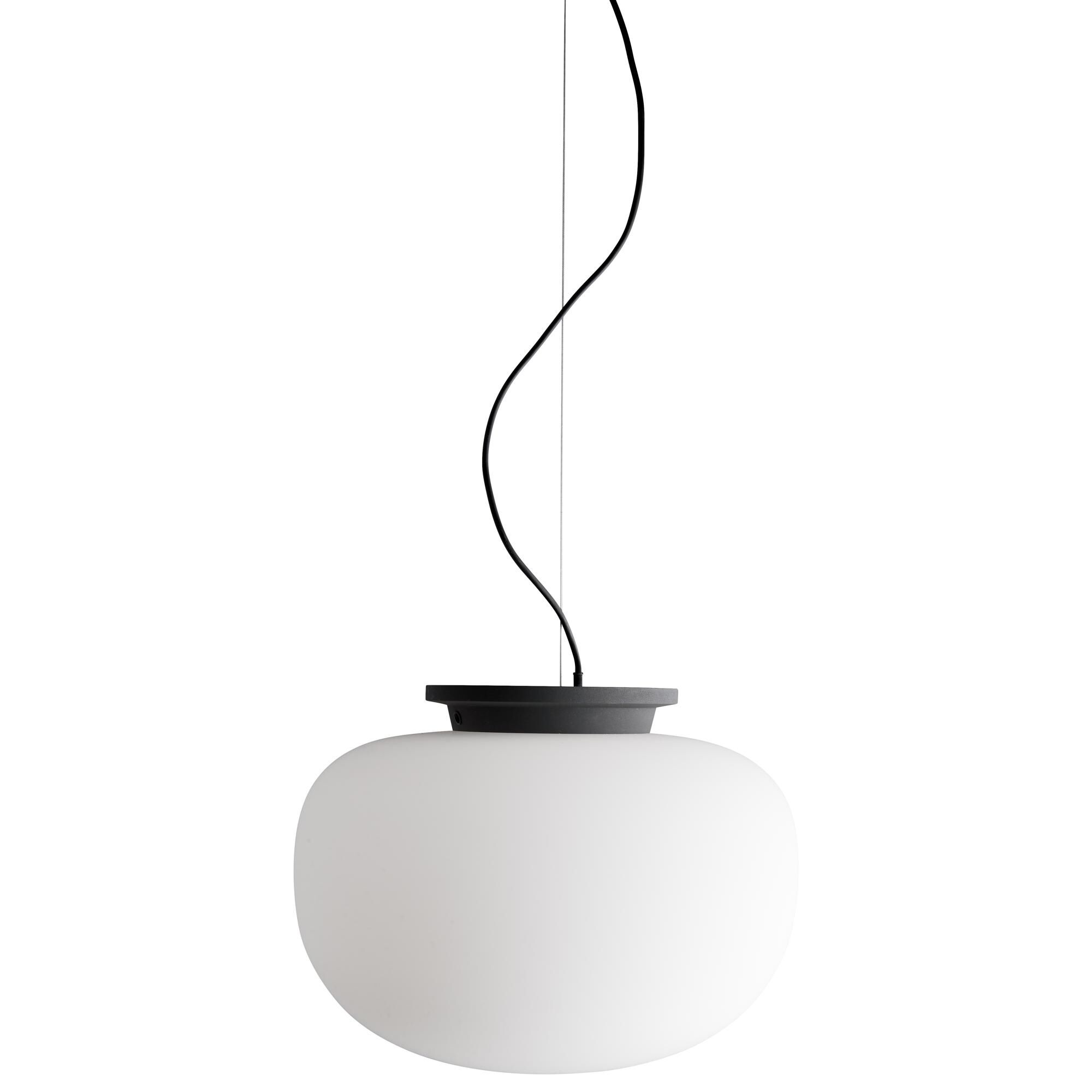 Supernate Taklampa &Oslash;38 Opalvit/Svart