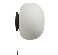 Supernate Table/ Wall Lamp Ø38 Opal White/ Black