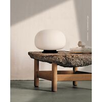 Supernate Table/ Wall Lamp Ø38 Opal White/ Black