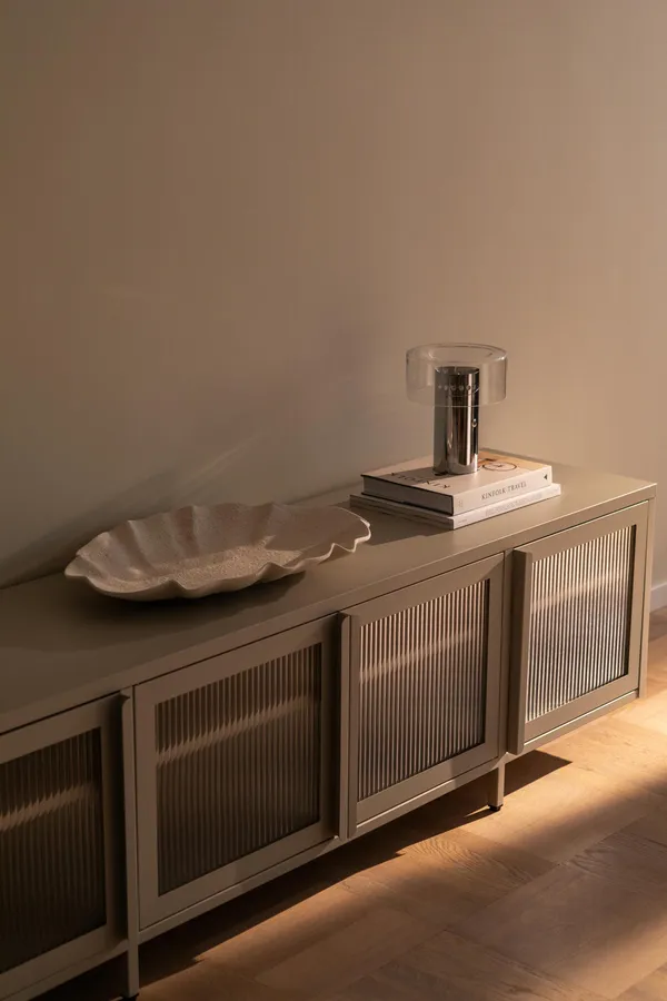 Store TV Bench 180 cm Pebble Grey