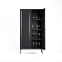 Keep Kleiderschrank 180 cm Anthrazitgrau
