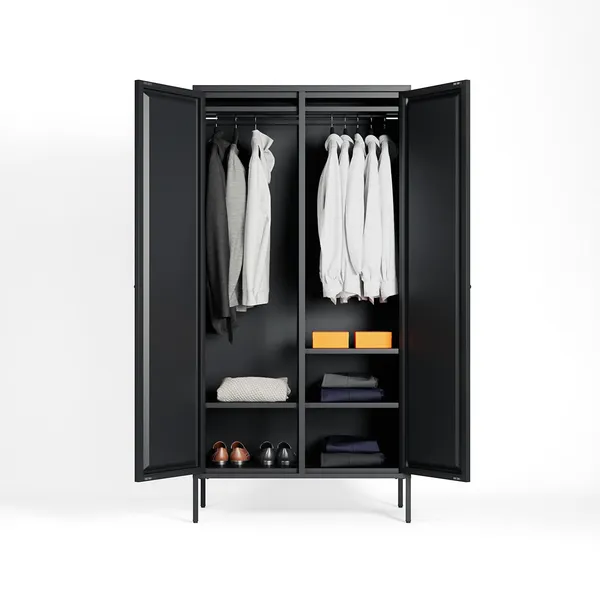Keep Kleiderschrank 180 cm Anthrazitgrau