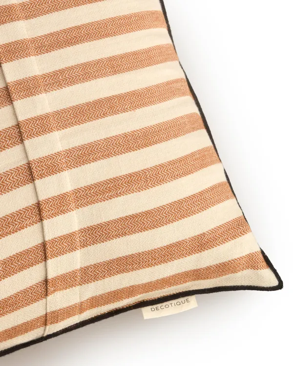 Outline Stripe Coussin 50x50 Marron