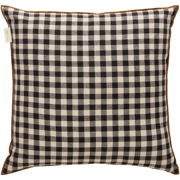 Outline Check Cushion 50x50 Black