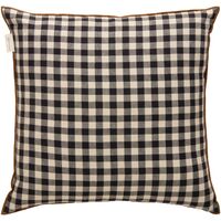 Outline Check Cushion 50x50 Black