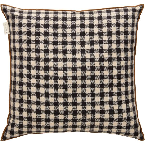 Outline Check Cushion 50x50 Black