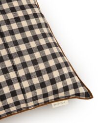 Outline Check Cushion 50x50 Black