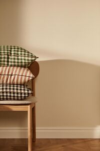 Outline Check Cushion 50x50 Black