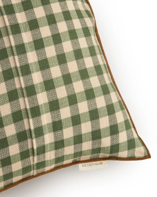 Outline Check Cuscino 50x50 Verde