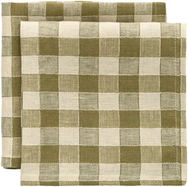 Ester Servilleta 40x40 Set de 2 Oliva