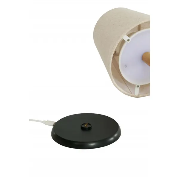 Tess Draagbare Tafellamp Eiken/Natuurlijk