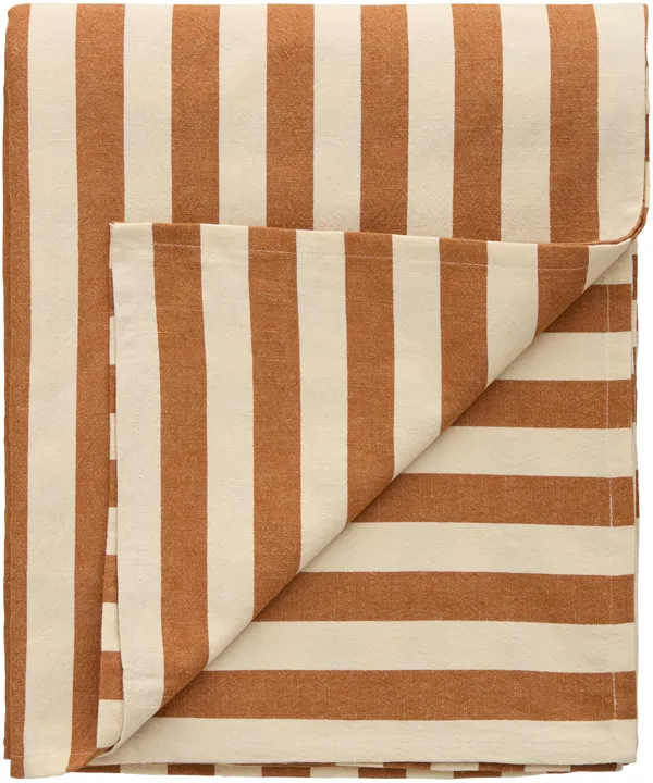 Block Stripe Dug 140x240 Brun