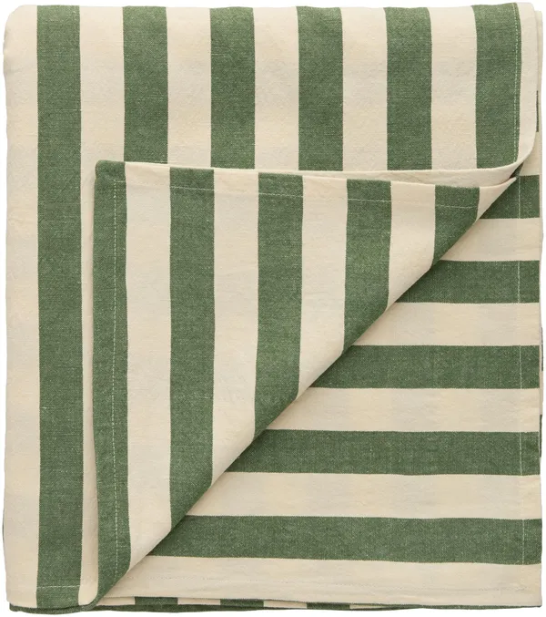 Block Stripe Tischdecke 140x240 Grün