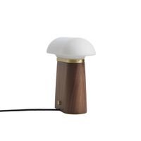 Nova Table Lamp Walnut/ Opal