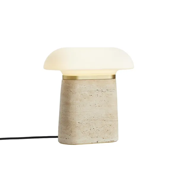 Nova Table Lamp Ivory Travertine/Opal