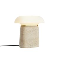 Nova Table Lamp Ivory Travertine/Opal