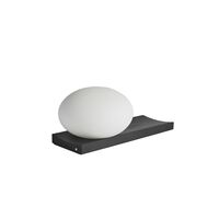 Dew Table/Wall Lamp White/ Black Painted Ash