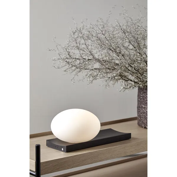 Dew Table/Wall Lamp White/ Black Painted Ash