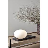 Dew Table/Wall Lamp White/ Black Painted Ash