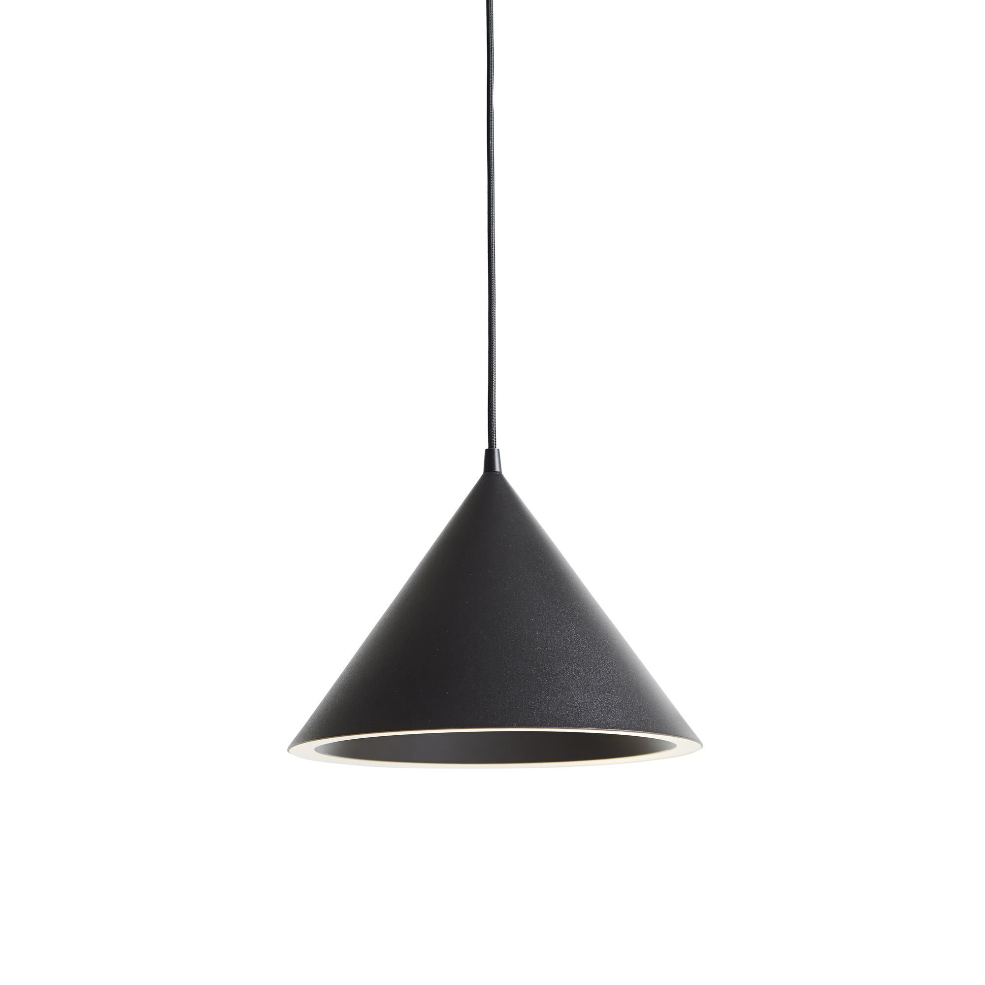 Ringformad Taklampa Liten Svart